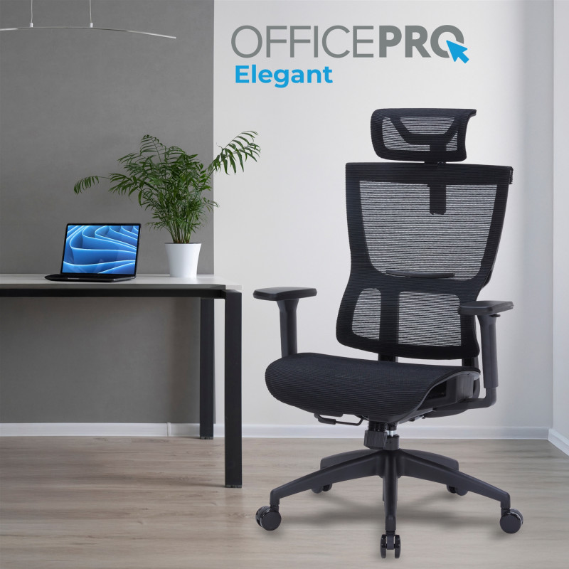 OfficePro Elegant OC660-B-B-B Black