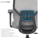 Крісло OfficePro Comfort OC524G Gray
