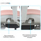 Крісло OfficePro Elite OC950GLP Gray/Light Pink