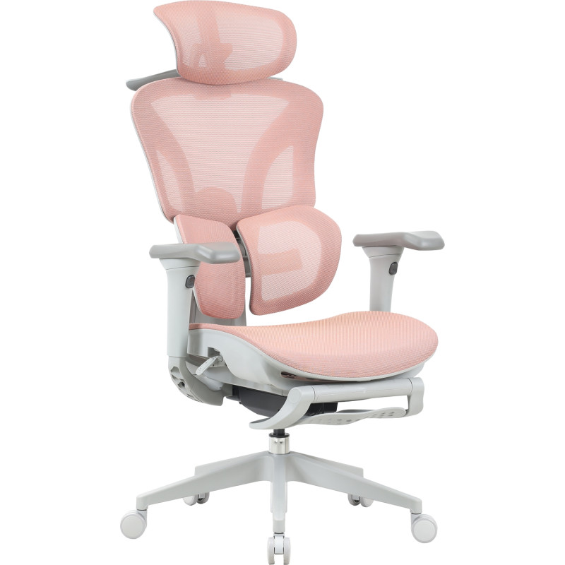 Крісло OfficePro Elite OC950GLP Gray/Light Pink