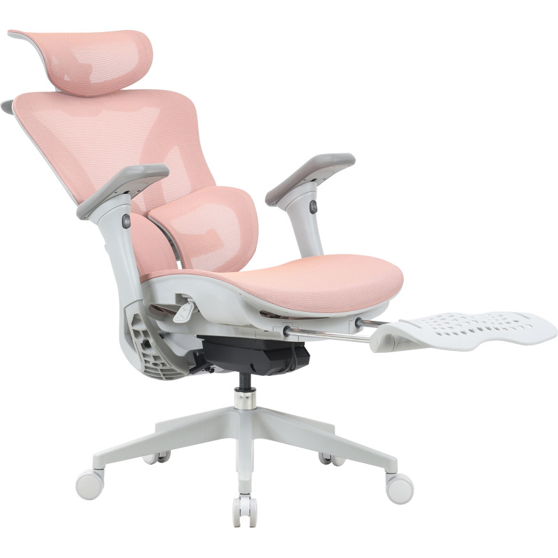 Крісло OfficePro Elite OC950GLP Gray/Light Pink