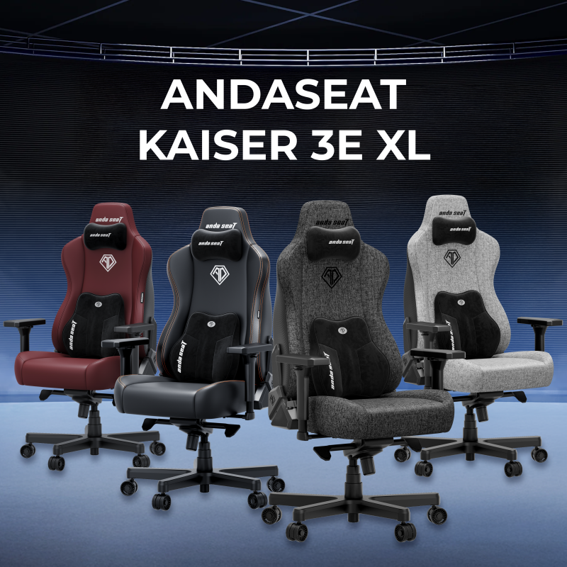 Кресло Anda Seat Kaiser 3E XL Elegant Black (AD23YC-XL-08-B-PV/C-B01)