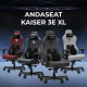 Кресло Anda Seat Kaiser 3E XL Elegant Black (AD23YC-XL-08-B-PV/C-B01)