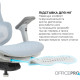 Крісло OfficePro Elite OC950GLB Gray/Light Blue