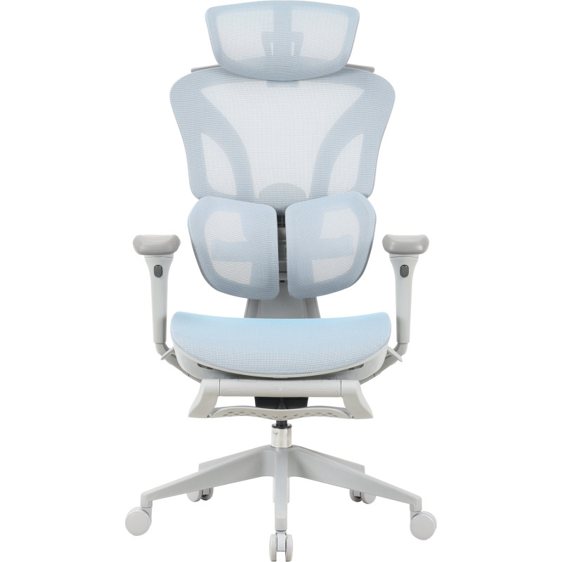 Крісло OfficePro Elite OC950GLB Gray/Light Blue