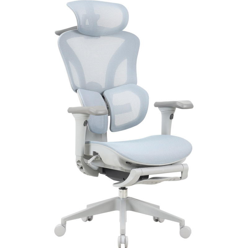 Крісло OfficePro Elite OC950GLB Gray/Light Blue