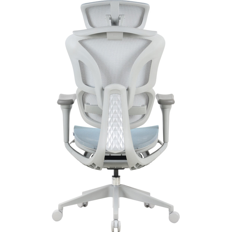 Крісло OfficePro Elite OC950GLB Gray/Light Blue