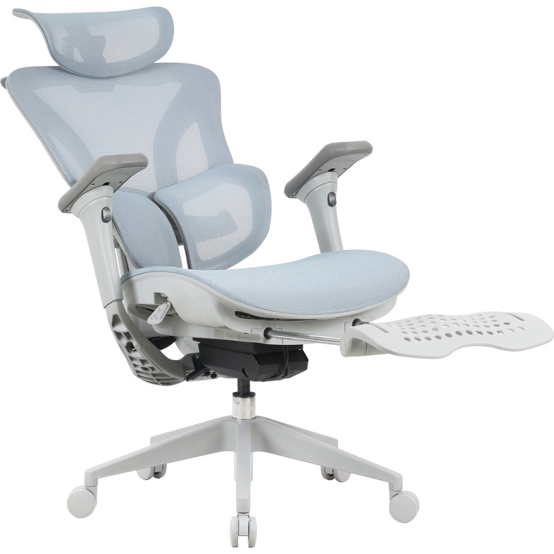 Крісло OfficePro Elite OC950GLB Gray/Light Blue