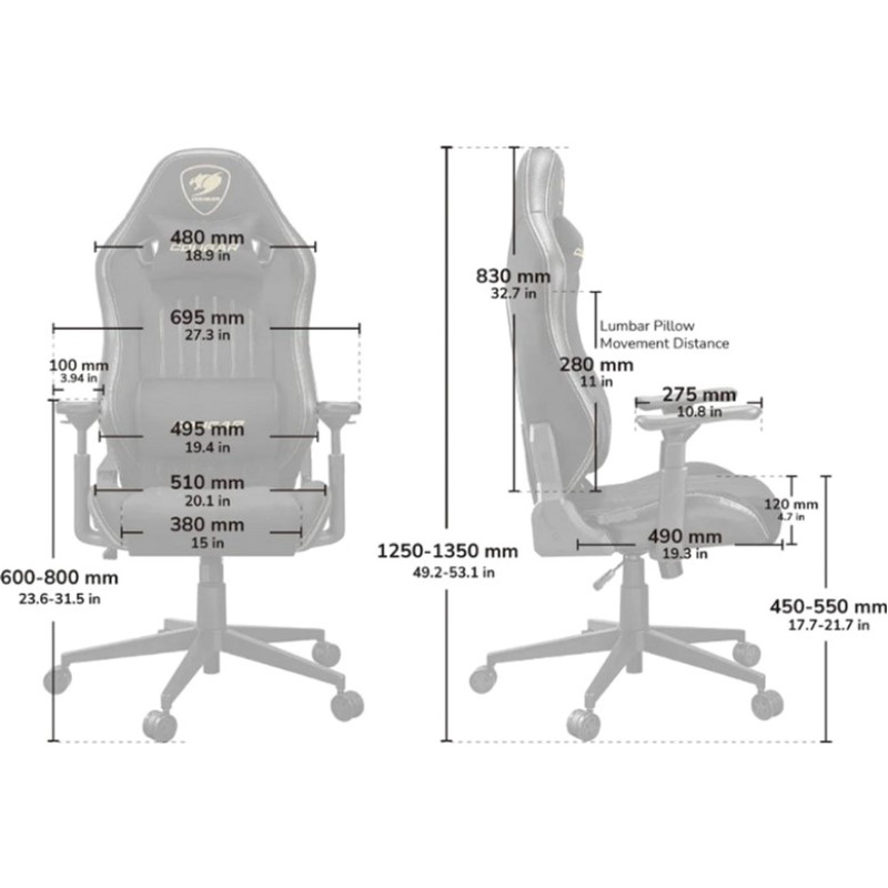 Кресло Cougar EXPLORE ROYAL ASH F