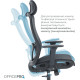 OfficePro Wave OC670-B-B-B Black