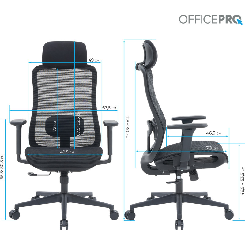 OfficePro Wave OC670-B-B-B Black