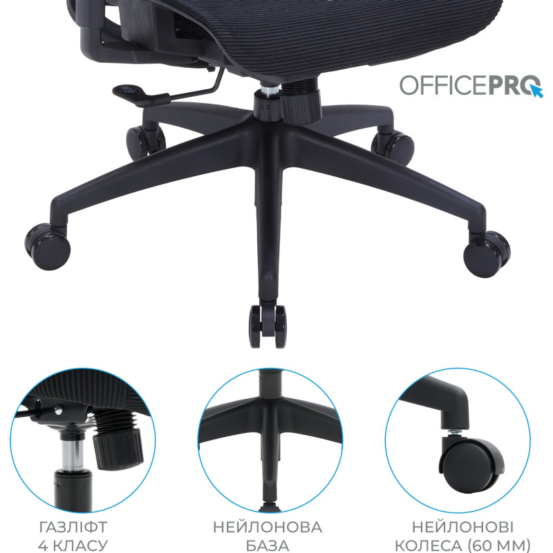 OfficePro Wave OC670-B-B-B Black