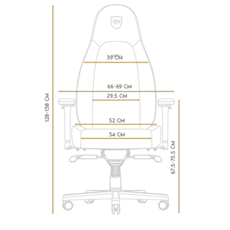 Кресло Noblechairs Icon PU leather black NBL-ICN-PU-BLA