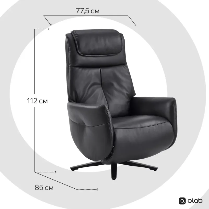 Кресло Qlab RC268B Black