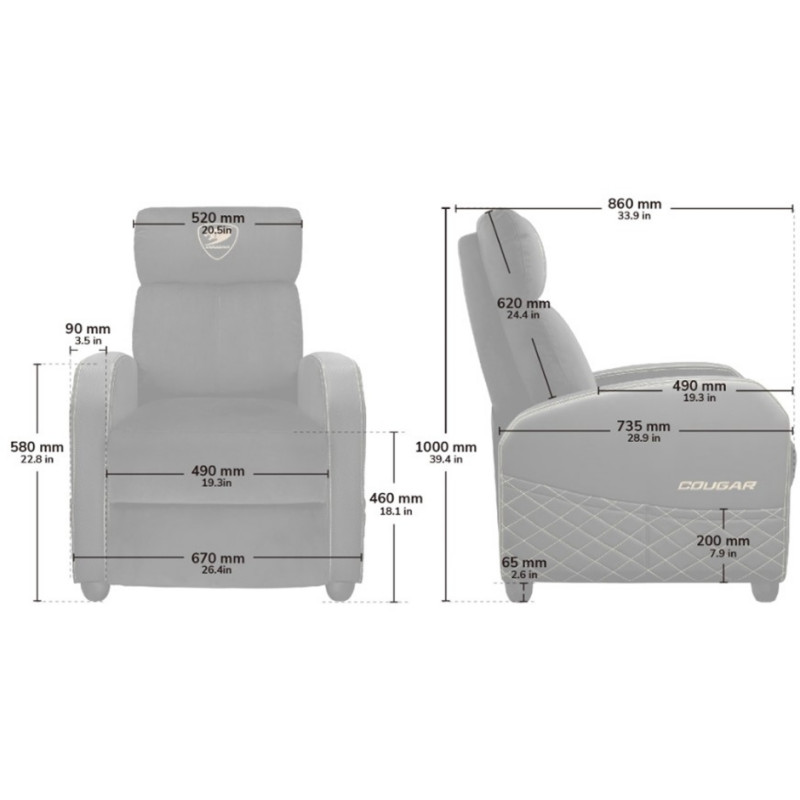 Cougar RANGER ELITE JET GRAY