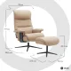 Кресло Qlab RC240BE Beige