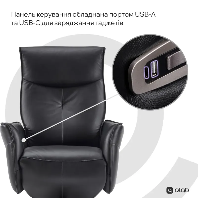 Кресло Qlab RC300B Black