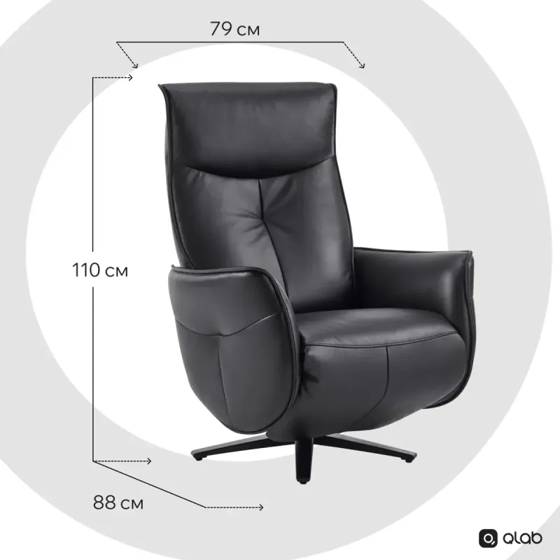 Кресло Qlab RC300B Black