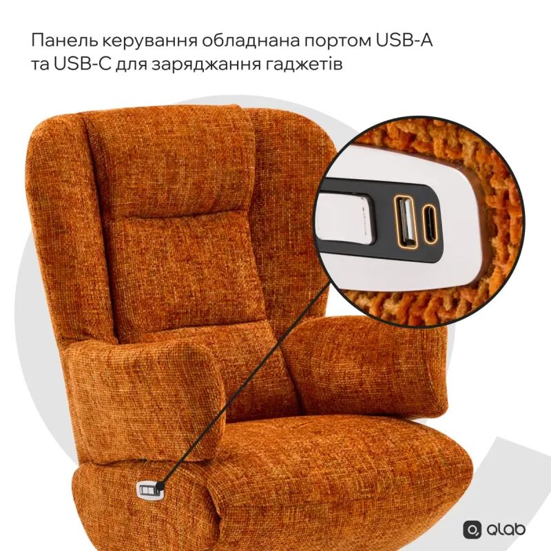 Кресло Qlab RCT240BR Grey