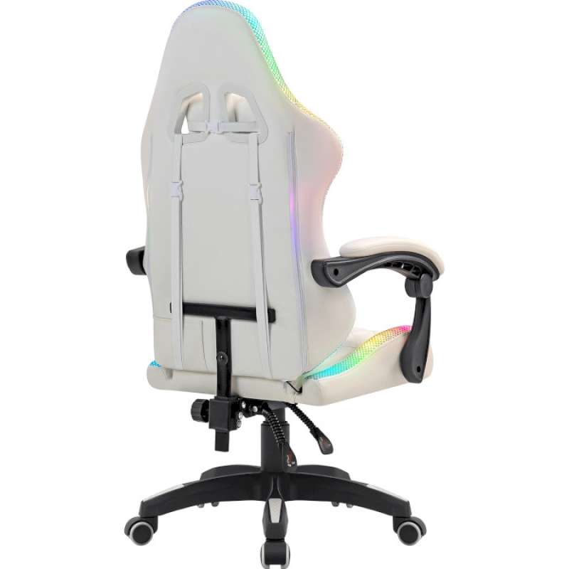 Кресло Defender Energy RGB white (64557)