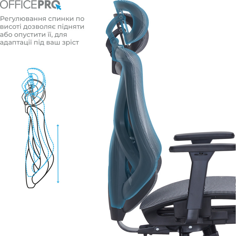Кресло Officepro OC630-B-DG-DG