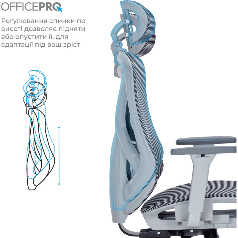 Крісло OfficePro OC630-G-DG-DG