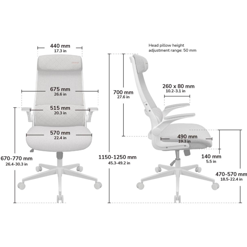 Крісло Cougar STRYDER WHITE