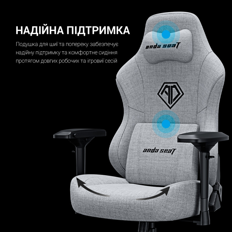 Anda Seat Phantom 3 Pro L Dark Gray Fabric (AD18YC-06-GB-F)