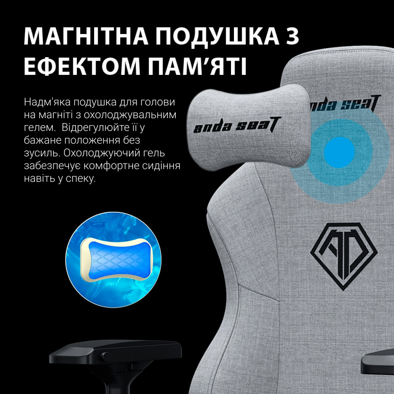 Anda Seat Phantom 3 Pro L Dark Gray Fabric (AD18YC-06-GB-F)