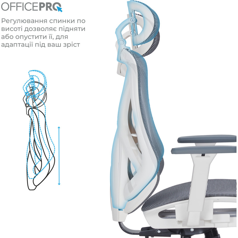 Кресло OfficePro OC630-W-DG-DG