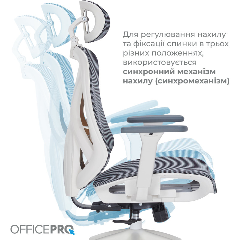 Кресло OfficePro OC630-W-DG-DG