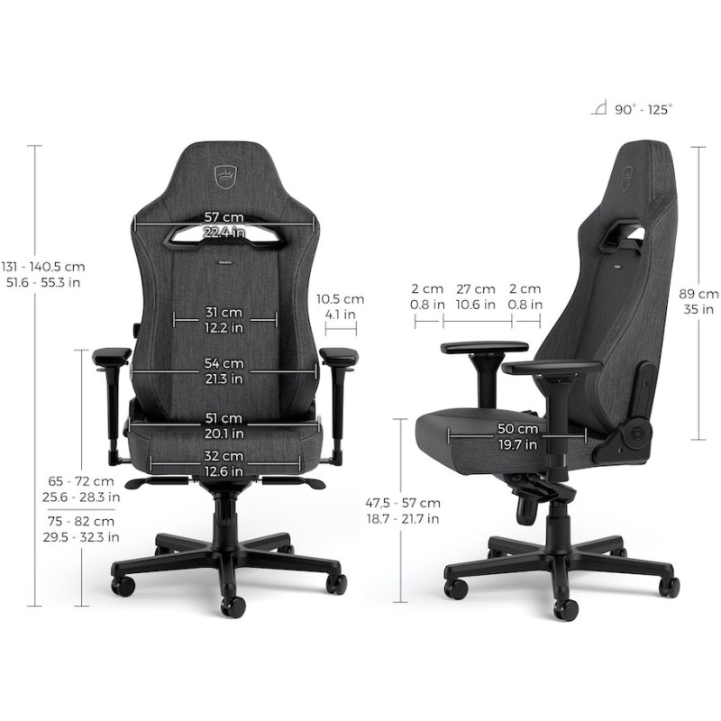 Крісло Noblechairs Hero Series ST Anthracite (NBL-HRO-ST-ATC)
