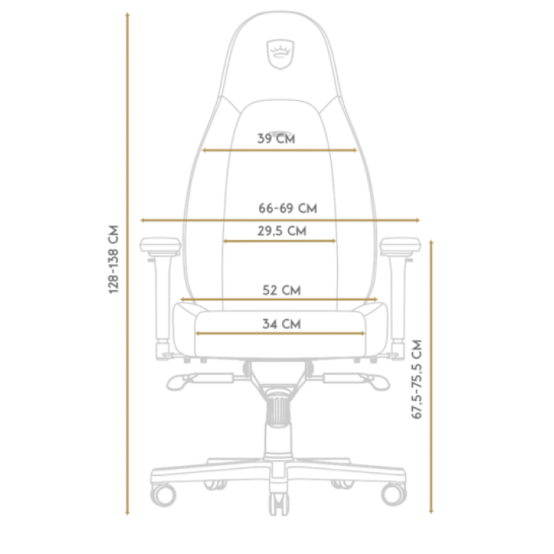 Крісло Noblechairs Icon PU leather white/black (NBL-ICN-PU-WBK)