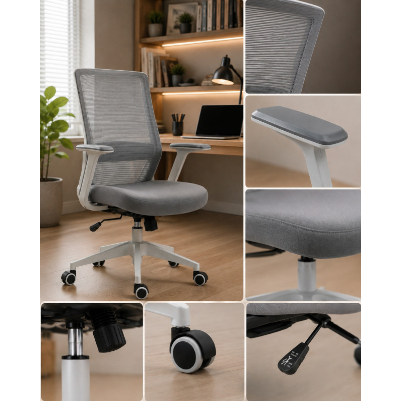 Крісло 2E Office OC140 Gray (2E-OC140-GRAY)