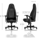 Крісло Noblechairs Icon Gaming Black Edition (NBL-ICN-PU-BED)