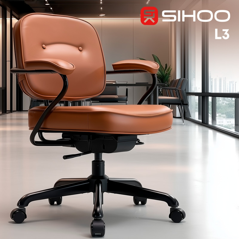 Крісло Sihoo L3 PVC Brown (L3D-M101)