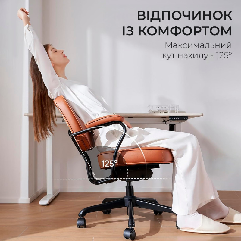 Крісло Sihoo L3 PVC Brown (L3D-M101)