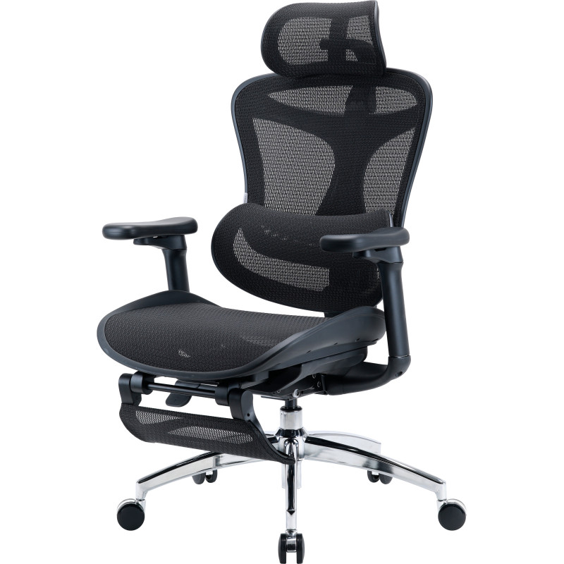 Кресло Sihoo DORO C300L Mesh Black with footrest (DORO-C300L-A3-101-JT)