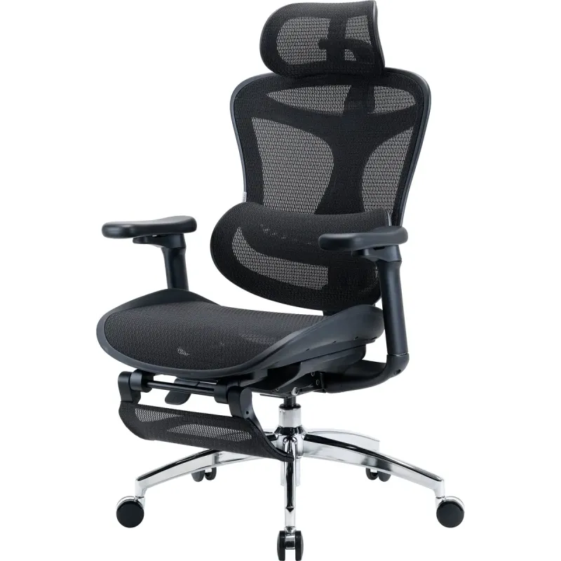 Крісло Sihoo DORO C300L Mesh Black with footrest (DORO-C300L-A3-101-JT)