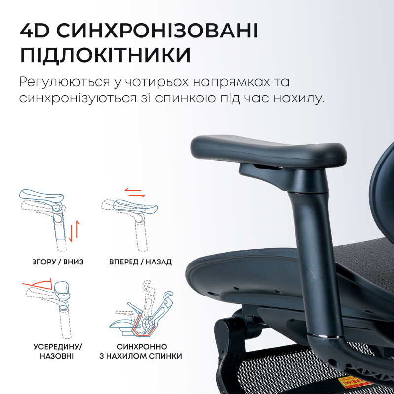 Кресло Sihoo DORO C300L Mesh Black with footrest (DORO-C300L-A3-101-JT)