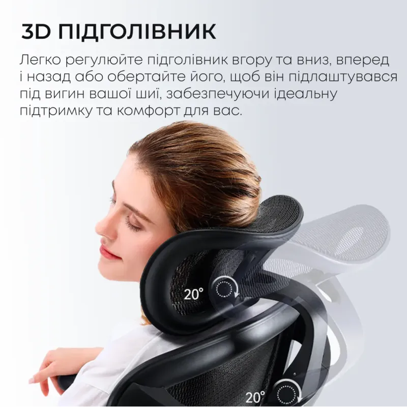 Крісло Sihoo DORO C300L Mesh Black with footrest (DORO-C300L-A3-101-JT)