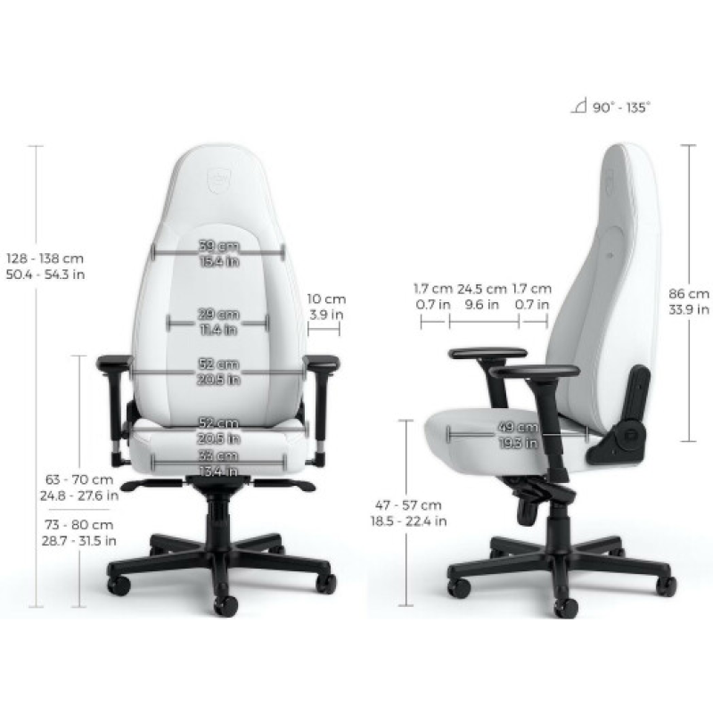 Кресло Noblechairs Icon White Edition (NBL-ICN-PU-WED)