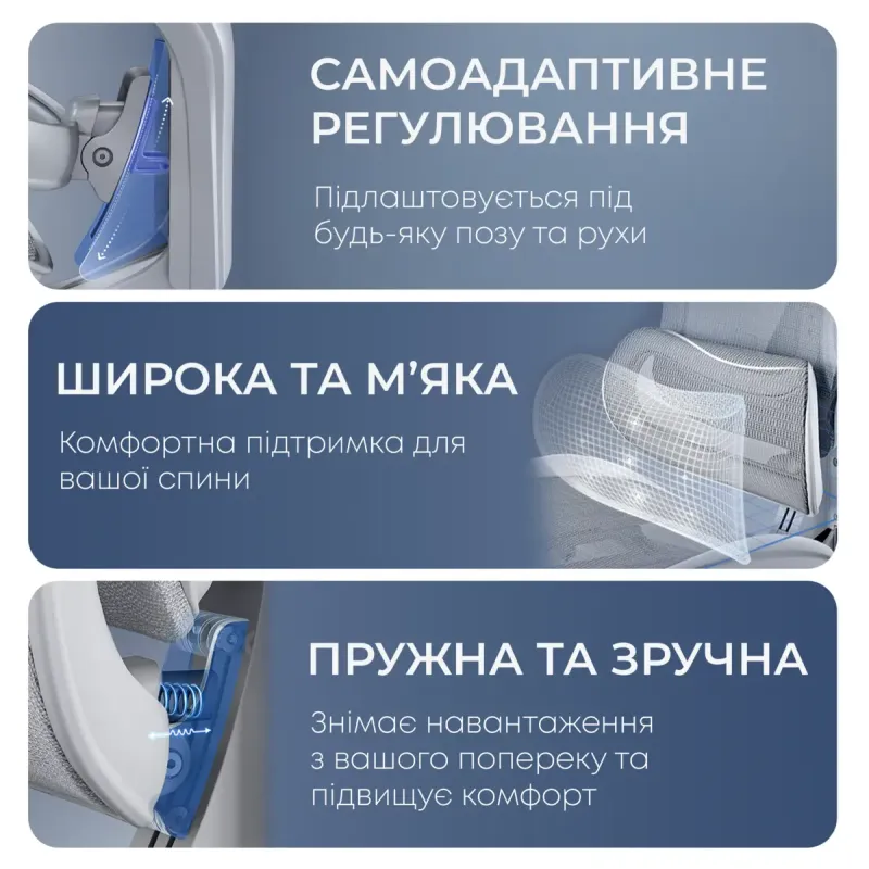 Крісло SIHOO Doro C300L with Footrest White (DORO-C300L-A3-102-JT)