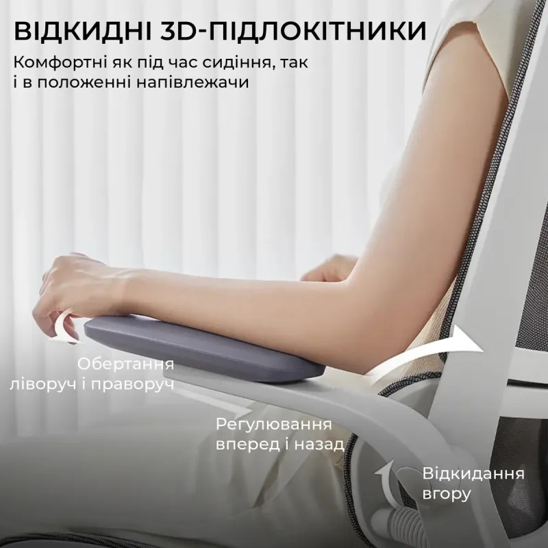 Крісло Sihoo M59AS Mesh Gray (M59AS-M301)