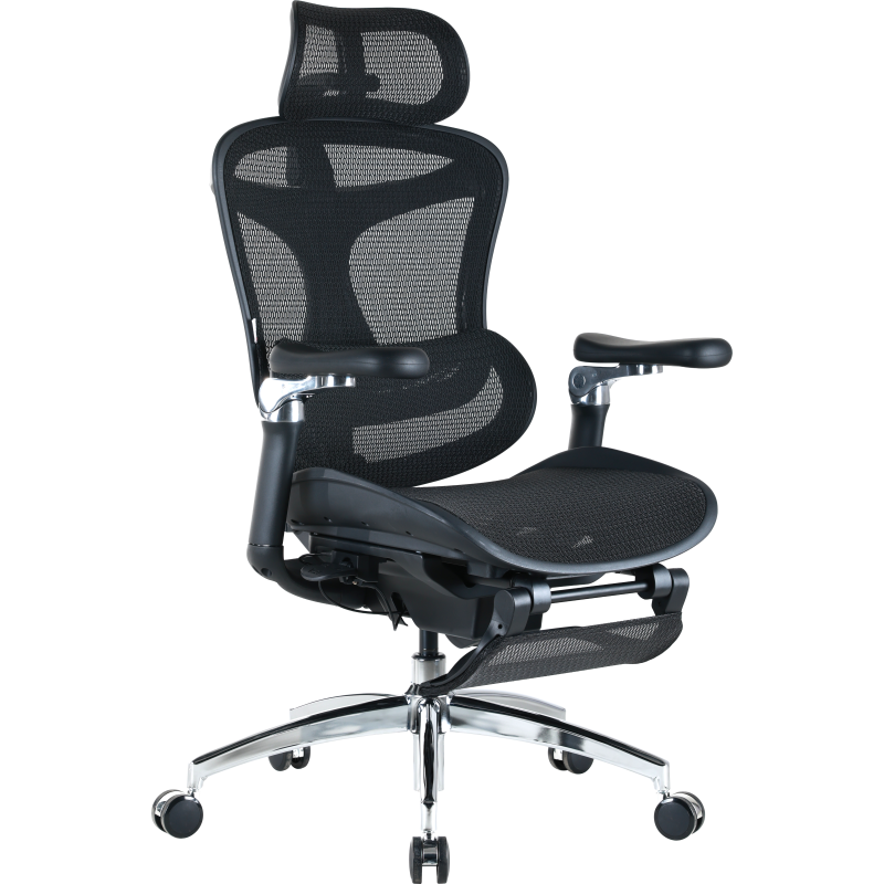Крісло Sihoo DORO C300 Pro Mesh Black with footrest (DORO-C300-PRO-M101-JT)