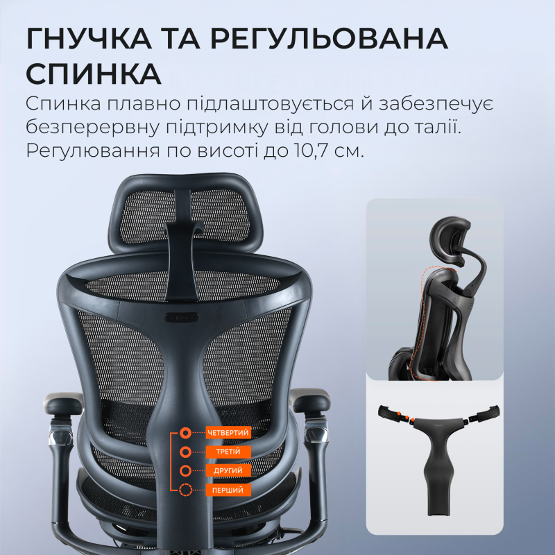 Крісло Sihoo DORO C300 Pro Mesh Black with footrest (DORO-C300-PRO-M101-JT)