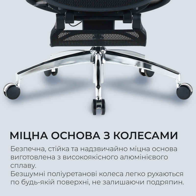 Крісло Sihoo DORO C300 Pro Mesh Black with footrest (DORO-C300-PRO-M101-JT)