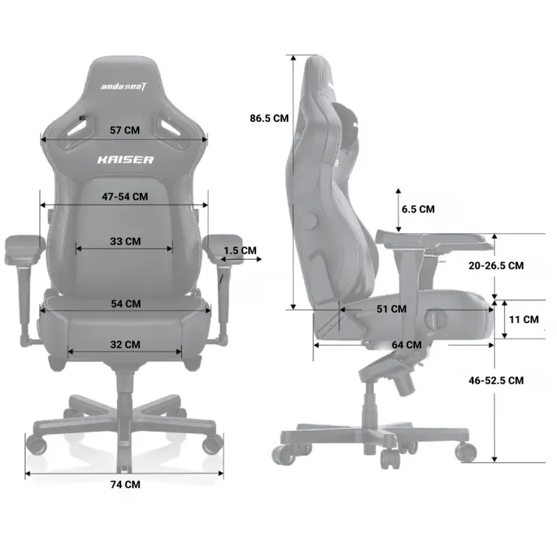 Крісло Anda Seat Kaiser 4 XL Maroon (AD12YDDC-XLL-20-A-PV/C)