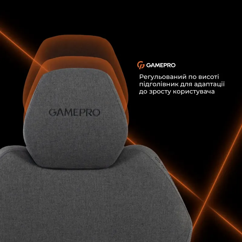 Крісло GamePro GC760DG Fabric Dark Gray