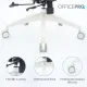 Крісло OfficePro Skyline OC680-W-LG-LG White/Light Gray